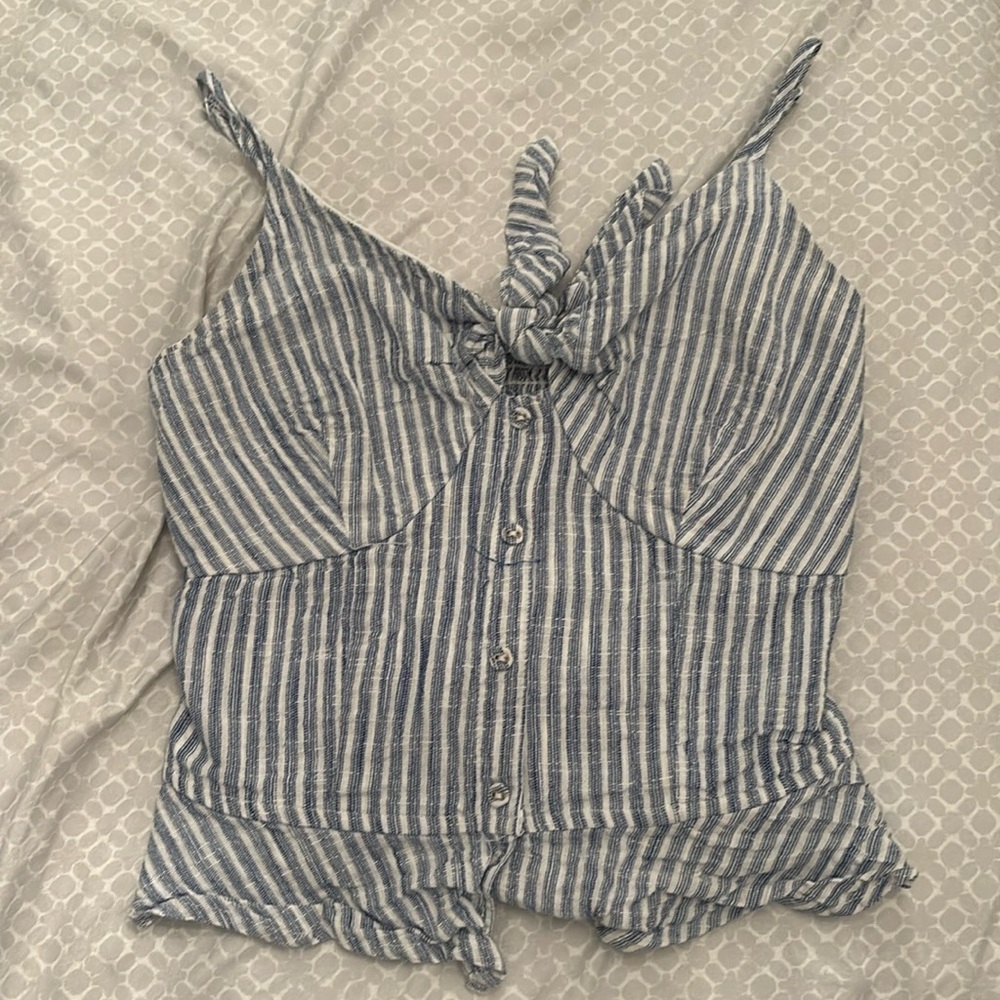 Striped Tank Top with a Bow in the front!